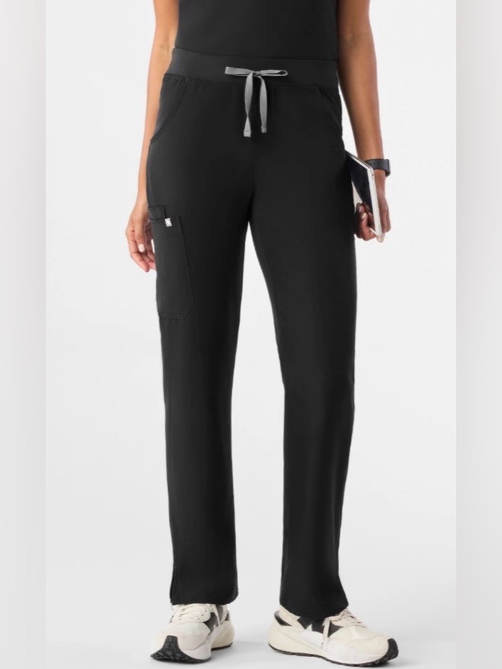 Figs Kade Straight Leg Scrub Pants Black Size Medium